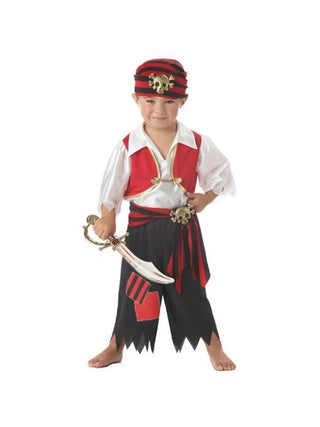Toddler Boy Ahoy Pirate Costume-COSTUMEISH