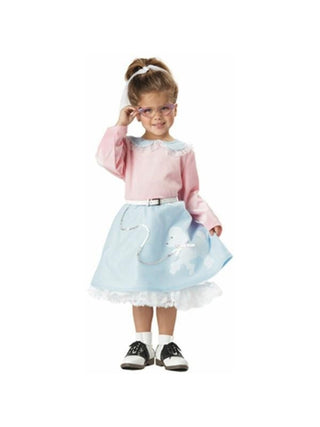 Toddler 50s Poodle Dress Costume-COSTUMEISH