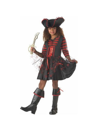 Child's Captain Girl Pirate Costume-COSTUMEISH