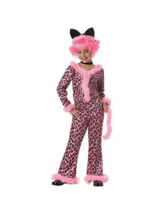 Child's Pink Sassy Cat Costume-COSTUMEISH