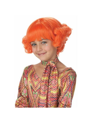 Child's Orange Candy Curls Wig-COSTUMEISH