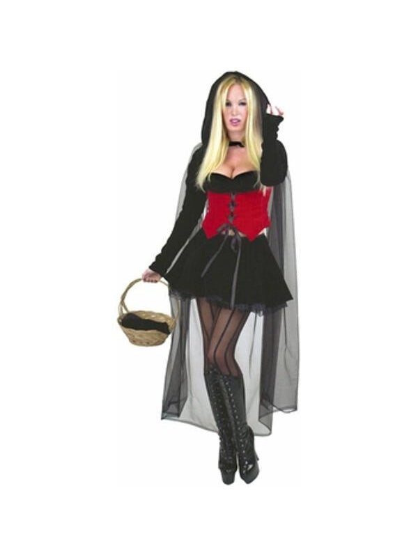 black red riding hood dress Red Riding Hood but make it cute , Some last minute costume inspo for anyone going out this weekend only thing I had to get was the cap and basket. And ofc the couldtume couldnt be completed