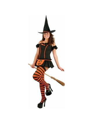 Teen Pumpkin Witch Costume-COSTUMEISH