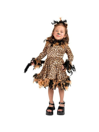 Toddler Leopard Cat Dress Costume-COSTUMEISH