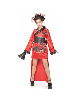 Teen Dragon Lady Kimono Costume-COSTUMEISH