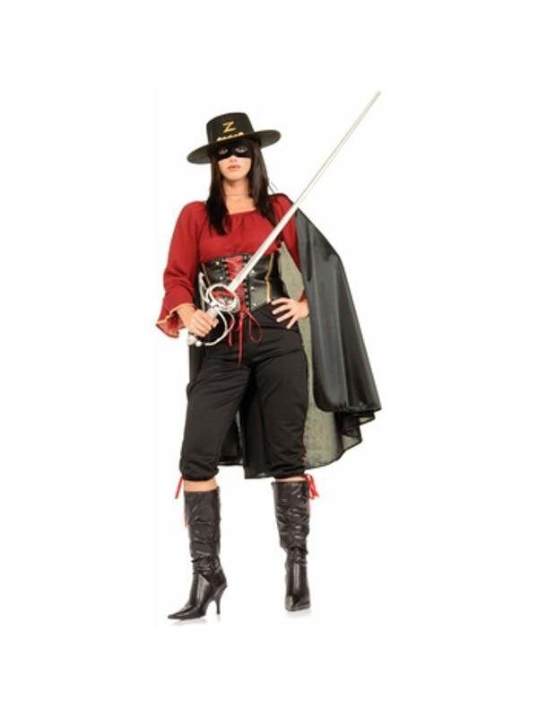 zorro fancy dress ladies Lady Zorro Costume for Women | TV Show Costumes | Adult | Womens | S | Black/Brown