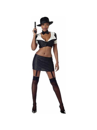 Adult Sexy Gangster Moll Costume-COSTUMEISH