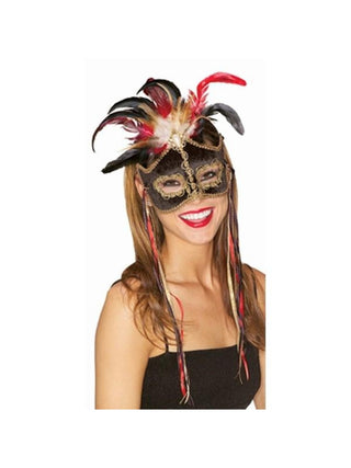 Black Bird Of Paradise Venetian Mask-COSTUMEISH