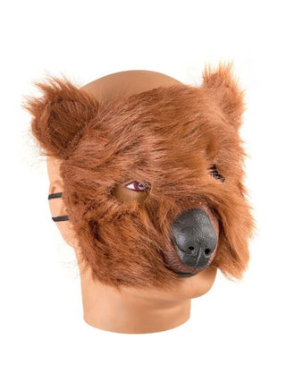Plush Bear Costume Face Mask-COSTUMEISH