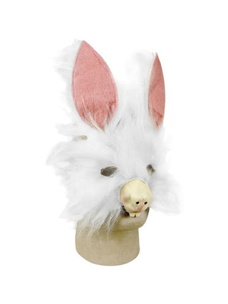 Plush Bunny Costume Face Mask-COSTUMEISH