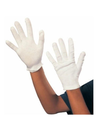 Childs White Cotton Gloves-COSTUMEISH