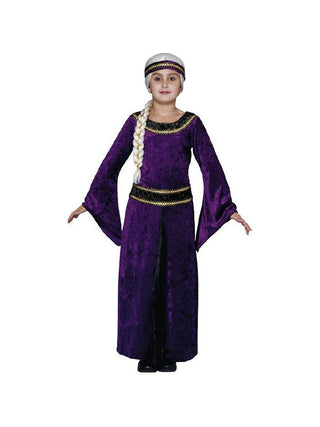 Child's Purple Guinevere Renaissance Costume-COSTUMEISH