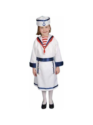 Child's Girl Sailor Costume Dress-COSTUMEISH
