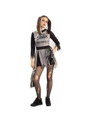 Adult Womens Zombie Cheerleader Costume-COSTUMEISH