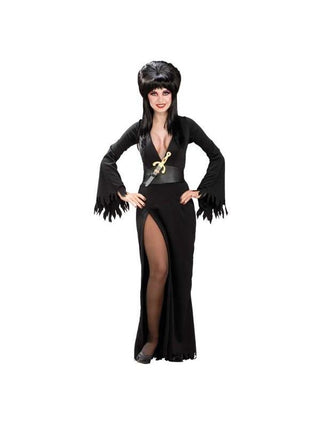 Adult Deluxe Sexy Elvira Costume-COSTUMEISH