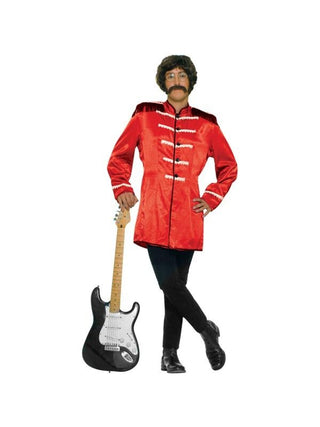 Adult Red Sgt Pepper Beatles Costume Jacket-COSTUMEISH