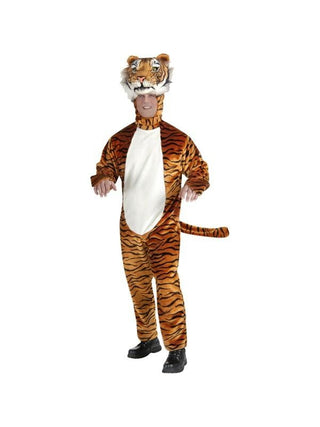 Adult Deluxe Tiger Mascot Costume-COSTUMEISH
