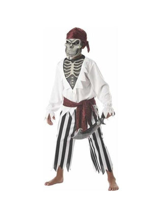 Child's Scary Skeleton Pirate Costume-COSTUMEISH