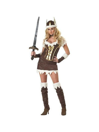 Adult Deluxe Sexy Viking Vixen Costume-COSTUMEISH