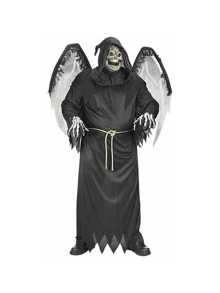 Adult Plus Size Winged Reaper Costume-COSTUMEISH