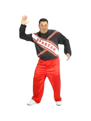 Adult Plus Size Spartan Male Cheerleader Costume-COSTUMEISH