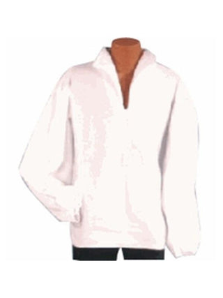 Adult White Alpine Costume Shirt-COSTUMEISH