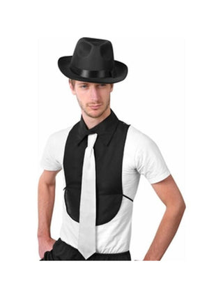 Adult Gangster Shirt Front With Tie-COSTUMEISH