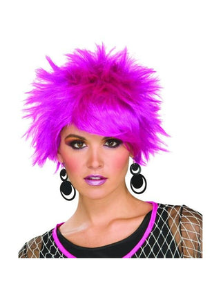 Adult 80's Style Purple Pixie Wig-COSTUMEISH