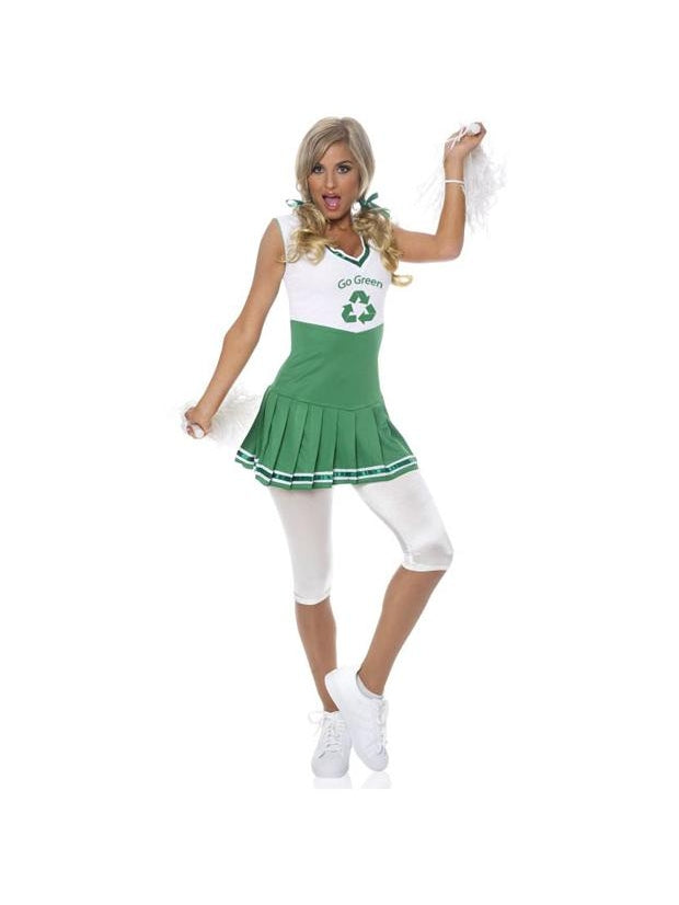 green cheerleader dress Ladies Green Cheerleader Costume School Girl Uniform Girls Outfits Fancy Dress