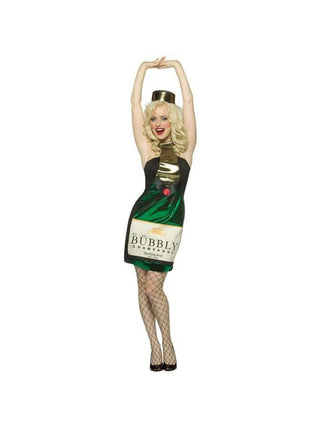 Adult Sexy Champagne Bottle Costume-COSTUMEISH