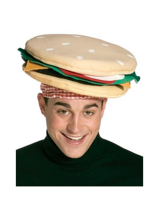 Adult Cheeseburger Costume Hat-COSTUMEISH