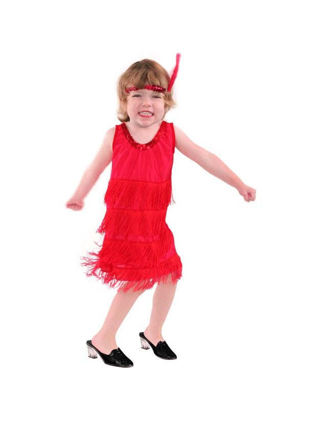 red flapper dress costume 1920s Red Flapper Dresses & Costumes