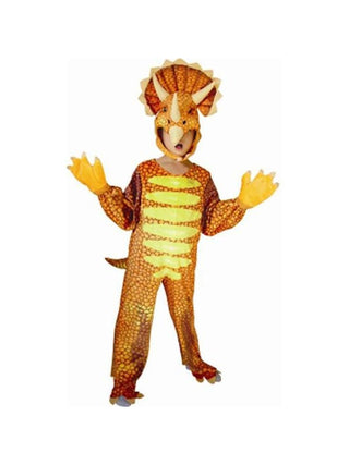 Toddler Red Triceratops Dinosaur Costume-COSTUMEISH