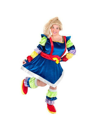 Adult Plus Size Rainbow Bright Inspired Costume-COSTUMEISH