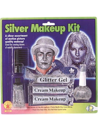 Silver Face Makeup Kit-COSTUMEISH