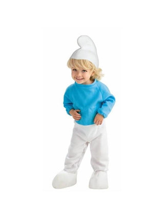 Toddler Smurfs Romper Costume-COSTUMEISH
