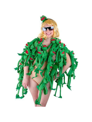 Adult Pop Singer Diva Frog Costume-COSTUMEISH