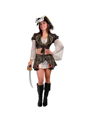 Adult Sexy Caribbean Pirate Costume-COSTUMEISH
