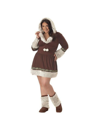 Adult Plus Size Eskimo Costume-COSTUMEISH