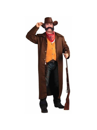 Adult Plus Size Old West Gunfighter Costume-COSTUMEISH