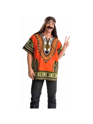 Adult Hippie Dashiki Shirt Costume-COSTUMEISH