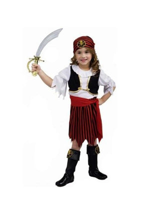 Toddler Pirate Girl Costume-COSTUMEISH