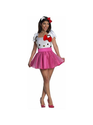 Adult Hello Kitty Tutu Dress Costume-COSTUMEISH