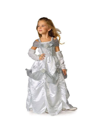 Child Snow Queen Costume Dress-COSTUMEISH