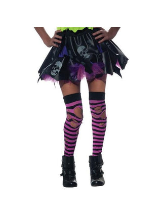 Striped Tattered Tights-COSTUMEISH