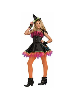 Teen Punk Rock Witch Costume-COSTUMEISH