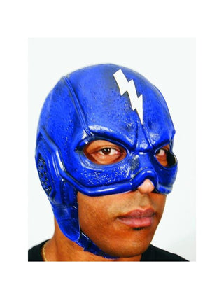 Blue Thunderbolt Superhero Headpiece-COSTUMEISH