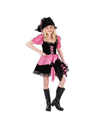 Child Pink Punk Pirate Costume-COSTUMEISH