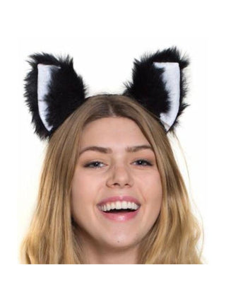 Plush Kitty Ears On Headband-COSTUMEISH