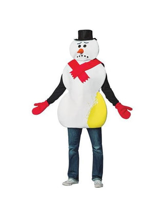 Adult Yellow Snowman Costume-COSTUMEISH